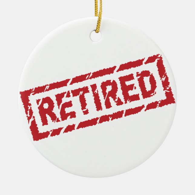 officiellt pensionerat julgransprydnad keramik (Framsidan)