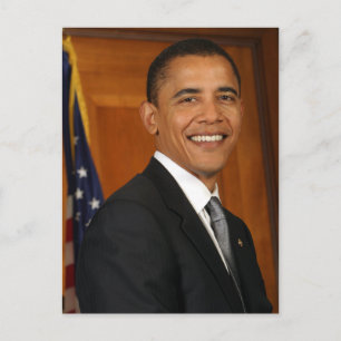 Officiellt porträtt av Barack Obama Vykort