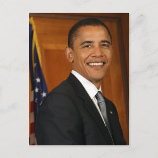 Officiellt porträtt av Barack Obama Vykort
