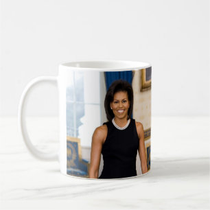 Officiellt porträtt av den första damen Michelle Kaffemugg