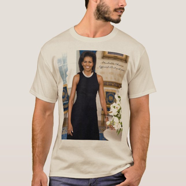 Officiellt porträtt av den första damen Michelle T Shirt (Framsida)