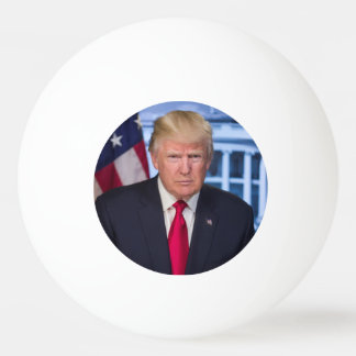 Officiellt porträtt av Donald Trump som president Pingisboll
