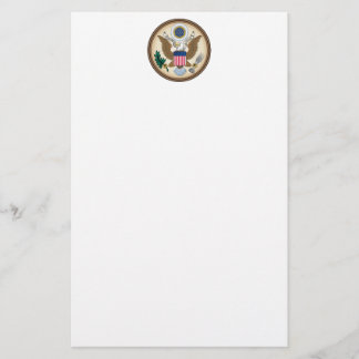 Officiellt presidents- förseglar brevpapper