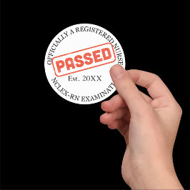 officiellt registrerad sjuksköterska - godkänd ncl runt klistermärke