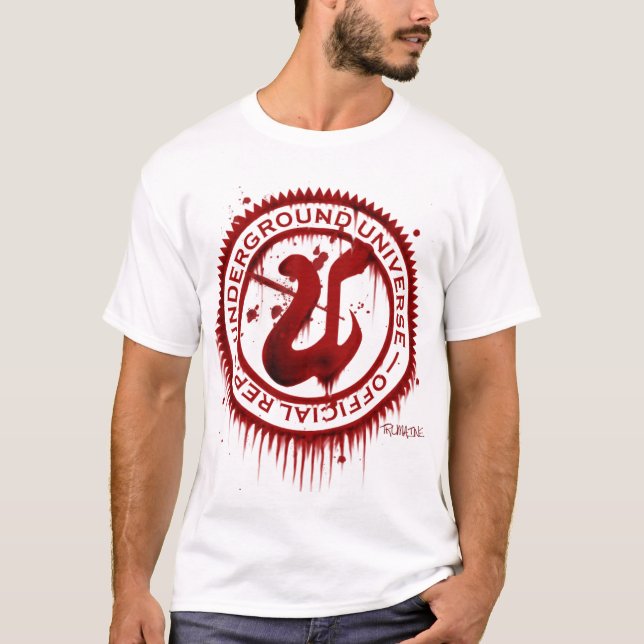 Officiellt representativt för UU (blodsvetttårar) Tee Shirt (Framsida)