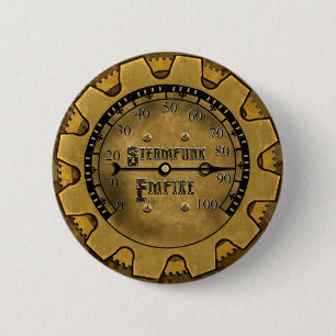 Officiellt Steampunk välde klämmer fast Knapp