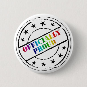 "Officiellt stolt" gay pride Knapp