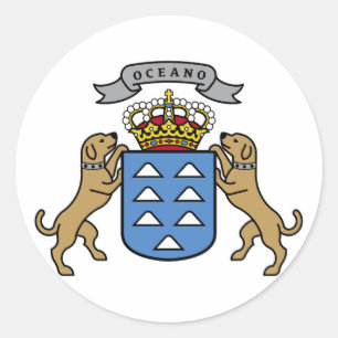 Officiellt symbol Spanien för Runt Klistermärke