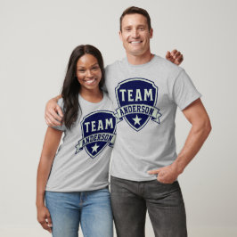 "Officiellt team" Namn förälder Gotcha-dagen T Shirt