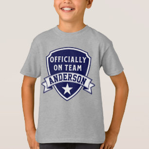 "Officiellt team" på Gotcha-dagen i Namn Barn T Shirt