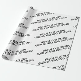 Officiellt tonåring 13th Dream big Motivational Presentpapper