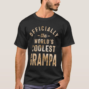 Officiellt världens Coolest Grampa - Funny Gram T Shirt