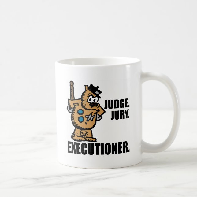 Offisa Pupp: "Domare, jurist, verkställande direkt Kaffemugg (Höger)
