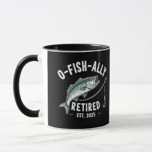 Offishally Retrött est 2025 Fisher Pappa Pension Mugg