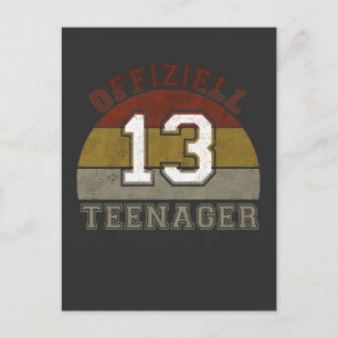 Offiziell Teenager 13 Jahre alt Vykort