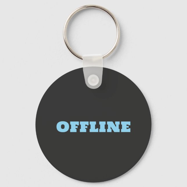 Offline är den nya lyxen nyckelring (Framsida)