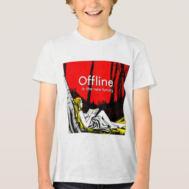 Offline Är Den Nya Lyxen T Shirt (Framsida)