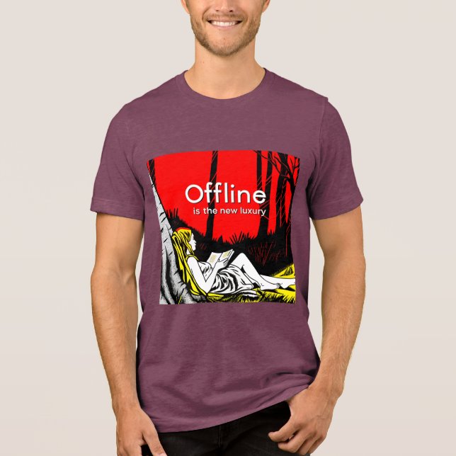 Offline Är Den Nya Lyxen T Shirt (Framsida)