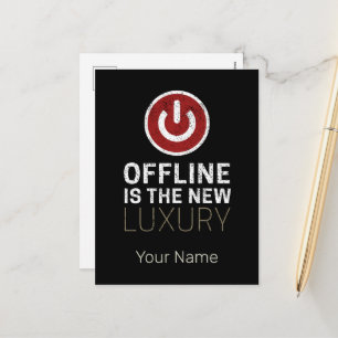 Offline är den nya Vintagen för lyxlepausen Helg Vykort