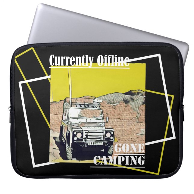 Offline Borta campingbil Laptop sleeve för närvara (Framsidan)
