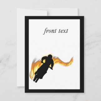 Offline Dirt Bike med Flames Inbjudningar
