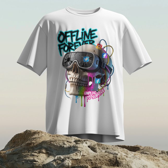 Offline Forever - Koppla från för att Överleva T-S T Shirt (Skapare uppladdad)