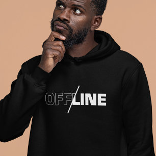 Offline Geek Humor-skjorta Hoodie