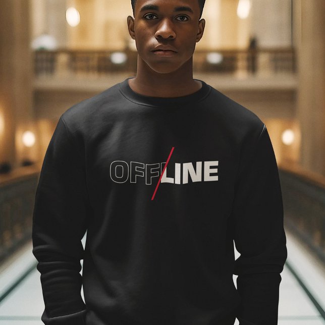 Offline | Geek Humor Sweatshirt (Skapare uppladdad)