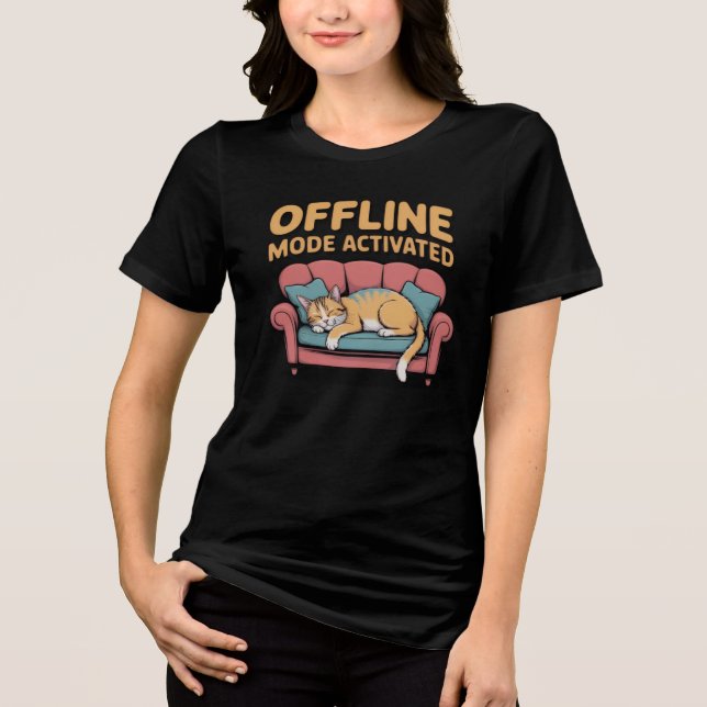 OFFLINE MODE ACTIVATED T SHIRT (Framsida)
