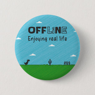 Offline och att tycka om verkliga livet knapp