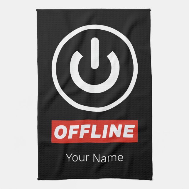 Offline-strömknapp för att slappna av vid kylning  kökshandduk (Vertikal)