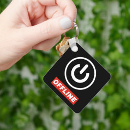 Offline-strömknapp för att slappna av vid kylning  nyckelring