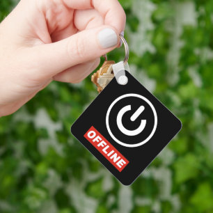 Offline-strömknapp för att slappna av vid kylning nyckelring
