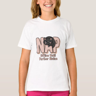 Offline Tills Vidare Meddelande Katt T Shirt