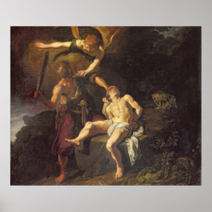Offret av Isaac, 1616 Poster