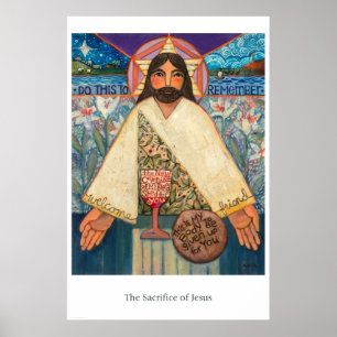 Offret av Jesus den nya överenskommelseaffischen Poster