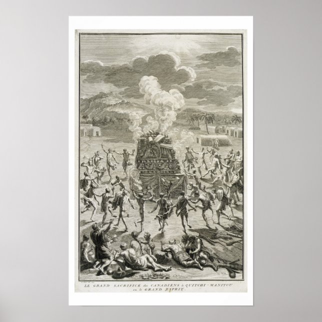 offret för Quitchi-Manitou eller Underbaren Spi Poster (Framsidan)