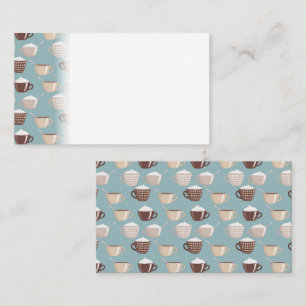 offret Kopp Cream Caffeine Älskare Pastel Blue Bro Placeringskort