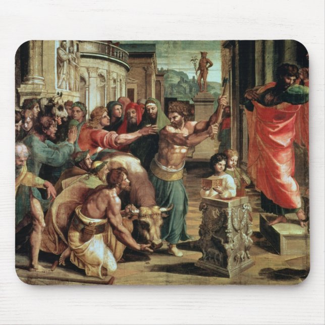 Offret på Lystra (tecknaden för Sistinen C Musmatta (Framsidan)