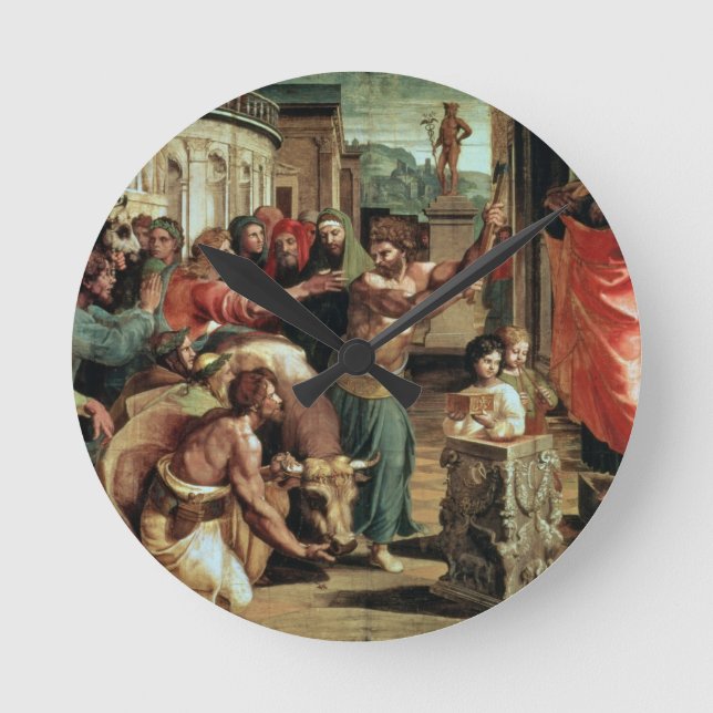 Offret på Lystra (tecknaden för Sistinen C Rund Klocka (Framsida)