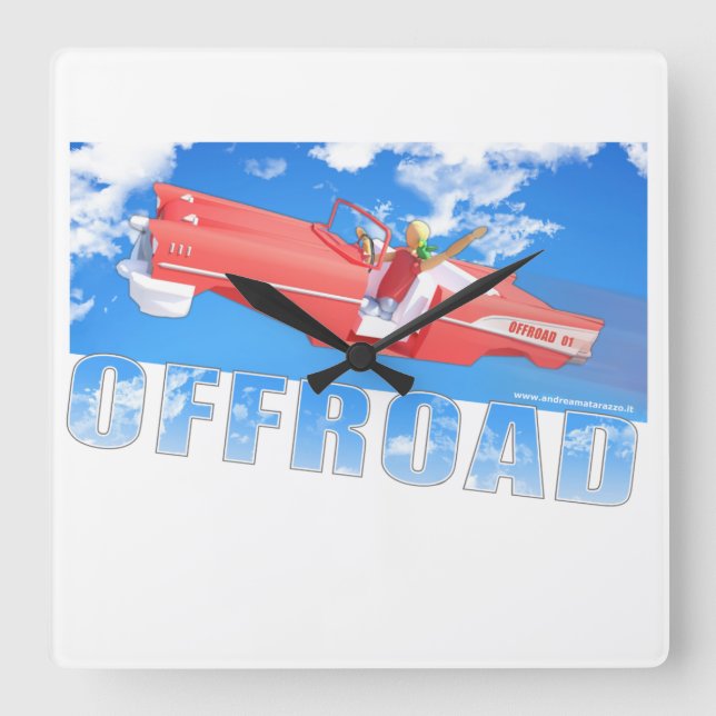 Offroad - 01  fyrkantig klocka (Framsida)