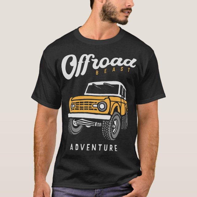 Offroad car beast adventure t shirt (Framsida)