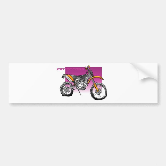 offroad cykelmotorcross bildekal (Framsidan)