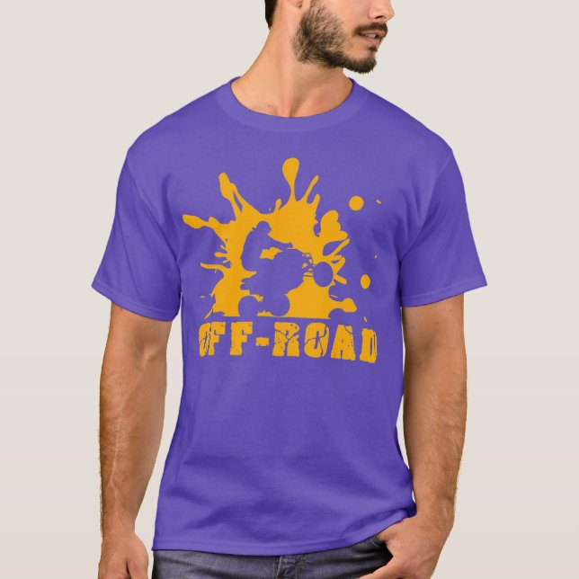 Offroad Fordon Motorsport Biker Offroad ATV T Shirt (Framsida)