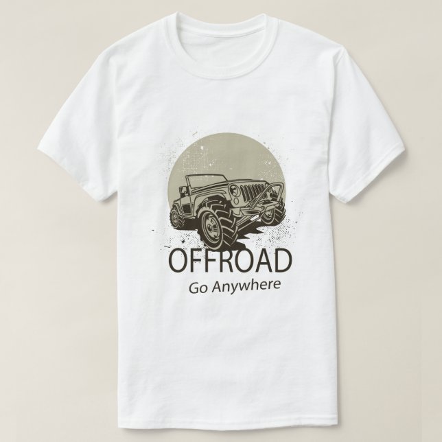 Offroad Go överallt T Shirt (Design framsida)
