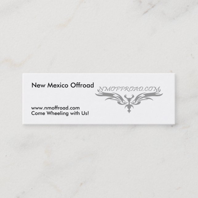 Offroad handoutkort för NM Mini Visitkort (Framsida)