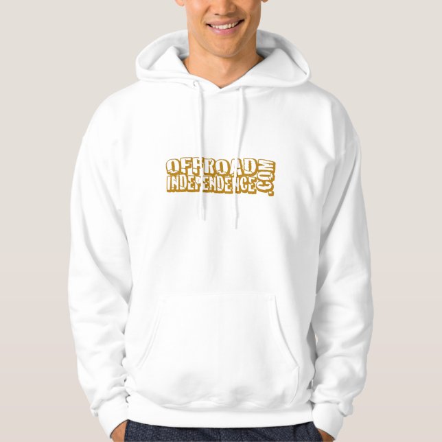OFFROAD INDEPENCEN KLIPPT UT LOGOTYPHoodie Sweatshirt Med Luva (Framsida)