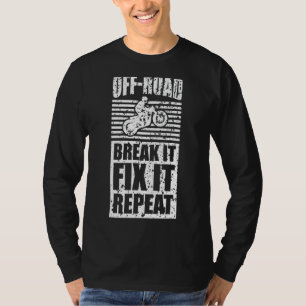 Offroad Off Road Mountain Desert Trail Dirt Tävlin T Shirt