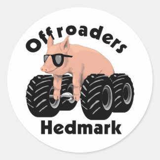 Offroaders Hedmark - Stickers Runt Klistermärke