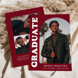 Offset Arch Burgundy 4 Photo Studenten Meddelande